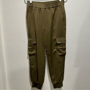 Banana Republic, size small silk green jogger.